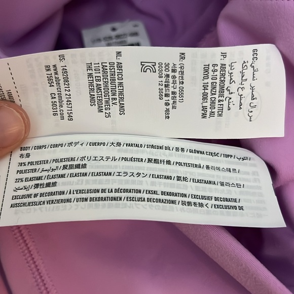 NWT YPB By Abercrombie & Fitch SculptLUX 7" Bike Short Warm Pink Size XS - Picture 8 of 9